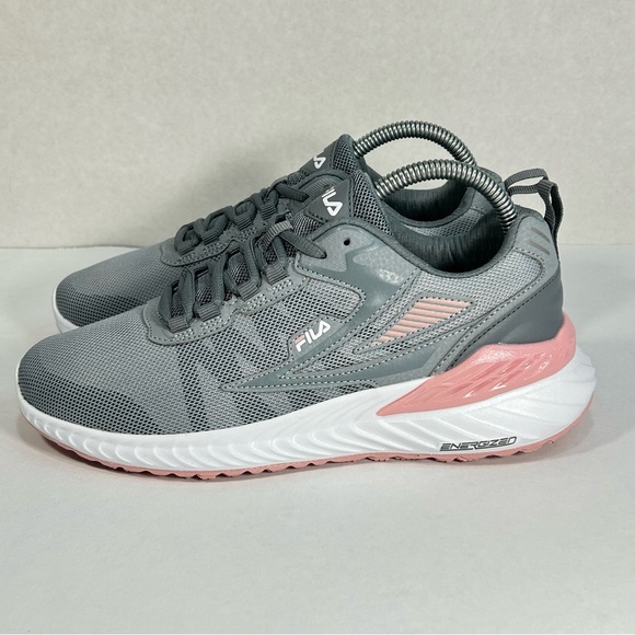 Fila Futurist C Gray & Blush Pink Athletic Running Sneakers Shoes; Women’s Sz 8 - Picture 3 of 16